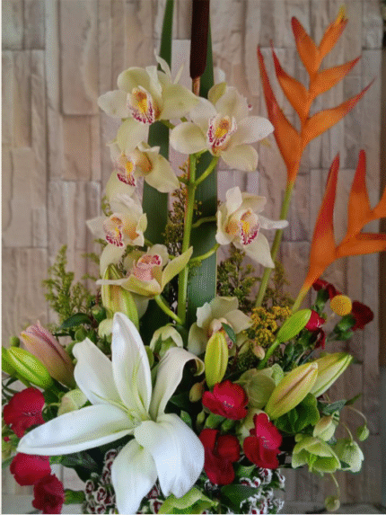 Diseño floral mediano